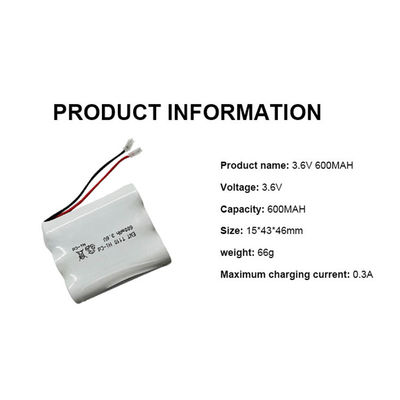 kupować Akumulator niklowo-kadmowy 800mAh 3.6v 600mAh Akumulator Nicd online manufacture