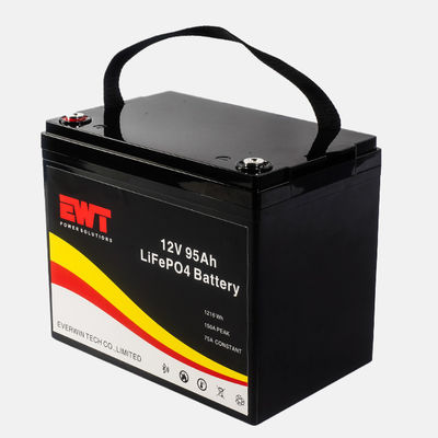 kupować Elektryczny magazyn samochodowy do pojazdów kempingowych Ładowalny 12V Litowo-jonowy LFP LiFePO4 Bateria 12,8V 95Ah Litowo-żelazowo-fosforowa produkcja online