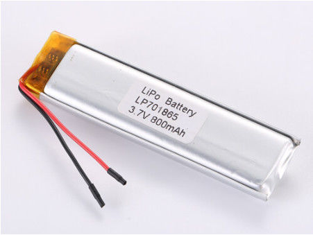 kupować JST Connector LP701865 3.7V 800MHA ROHS Certified Lithium Polymer Battery For High Performance And Efficiency online manufacture
