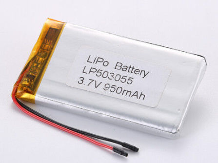kupować LP503055 3,7V 950MAH baterie litowo-jonowe producenci Długotrwałe baterie litowo-polimerowe ładowalne temperatura rozładowania -20°C Do 60°C produkcja online