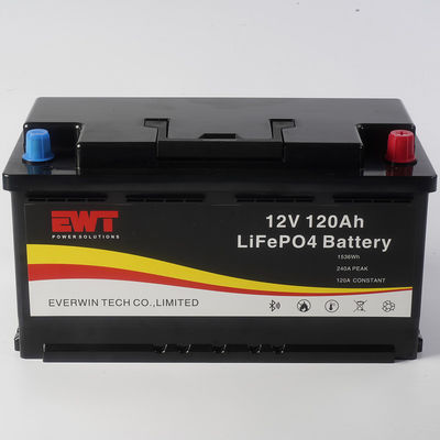 Szeroki zakres temperatury pracy Bateria magazynowa energii Lifepo4 o pojemności 12V 120Ah
