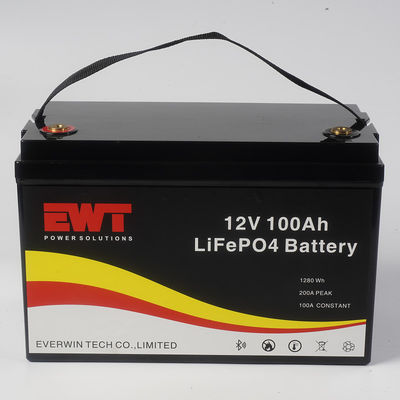 12V 100AH Deep Cycle Rechargeable Battery Pack Smart Bluetooth Monitoring Function dla kompaktowego i trwałego