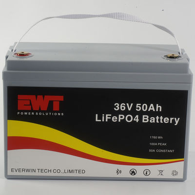 36V 50AH LiFePO4 zestaw baterii Mobilne pojazdy rekreacyjne Zasilanie systemów magazynowania energii