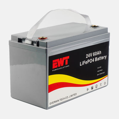 24V 60Ah LiFePO4 Bateria do łodzi elektrycznych 30A Rozładowanie 640Wh Wydajność -20°C do 45°C