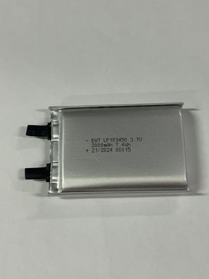 3.7V napięcie nominalne Baterie z cienkiej folii srebra Źródło zasilania do różnych zastosowań