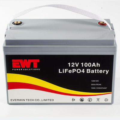 Sprzedaż hurtowa z zatwierdzeniem 12V 100ah LiFepo4 Baterie 12,8V 100ah dla Rvs Campervan & Boats