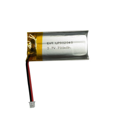 LP902040 3,7V 700MAH Prismatyczna bateria poliestrowa litowa Dostosowywalna i obsługiwana Fabryka OEM/ODM