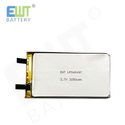 Polimerowa bateria litowa LP545497 3.7V 3050mAh z zabezpieczeniem przed przeładowaniem i zabezpieczeniem PCB