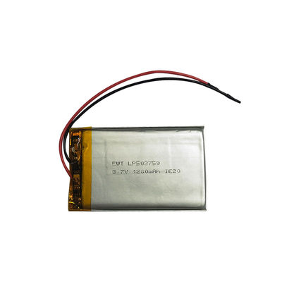 LP503759 3.7V 1200mAh Li-Polymer Power Cell z maksymalnym prądem ładowania 1C