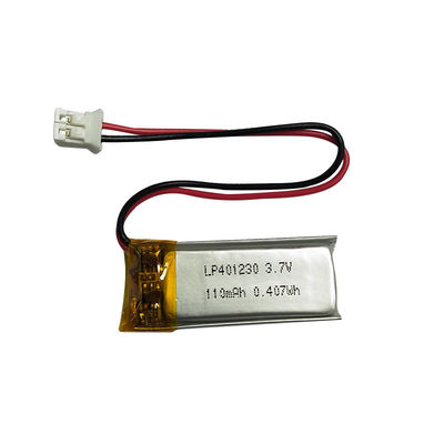 1S1P Li-Polymer Power Cell LP401230 3.7V 110mAh z PCM Najlepsze rozwiązanie do magazynowania energii