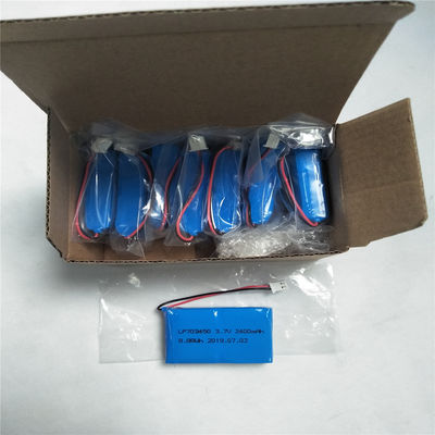 LP703450 3.7V 2400mAh Litium Polymer Bateria do transportu lotniczego lub morskiego