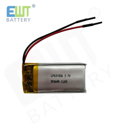 LP601836 3.7V 350mAh Litium Polimerowy Bateria 1S1P dla trwałej lotnictwa lub żeglugi morskiej