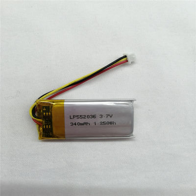 Mocny i trwały litowy polimerowy akumulator LP552036 3.7V 340mAh