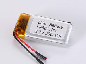 LP501730 200MAH Duża Gęstość Energii Polimerowa Bateria Litowa Doładowalna Maksymalny Prąd Rozładowy 0,35A 3,7V Napięcie