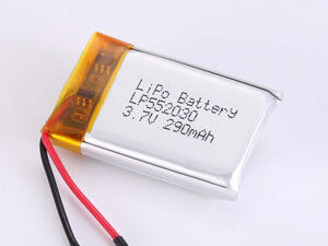 500 cykli Żywotność cyklu LP552030 3.7V 290MAH Litium Polimerowy akumulator do dronów -10C -65C