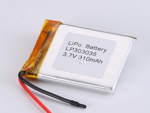 3.7V napięcie ładowania LP303035 310MAH JST złącze rozładowawcze Polimerowe akumulatory litowe do zastosowań
