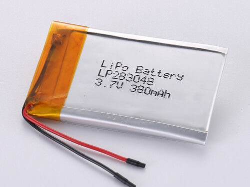 LP283048 3,7V 380MAH Bateria polimerowa litowa do ponownego ładowania klasy A -20 do 45 stopni Celsjusza