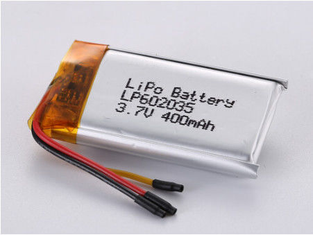 LP602035 3,7V 400MAH Niskotemperaturowa bateria Li-po Tlenki kobaltu litowego Tlenki srebra Folia Przejrzystość próbki Pvc