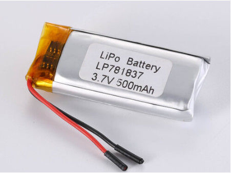 Wymagania klienta 3.7V 500mah LiPo z akumulatorem LiPo z dużą pojemnością i ogniwem