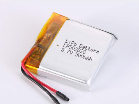 LP502828 3,7V 500MAH Litowo-polimerowa bateria z JST/przystosowanym typem złącza i certyfikatami ROHS napięcie 3,7V Materiał anodowy Inne