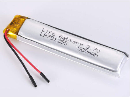 LP791255 500MAH JST/Kustomizowana bateria polimerowa litowa dla rozwiązania o dużej pojemności i długotrwałej mocy dostarczanej drogą powietrzną