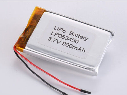 LP053450 3,7V 900MAH baterie litowo-jonowe Producenci Chemiczny skład Polimer litowy duża pojemność LiPo Packet Temperatura rozładowania -20°C Do 60°C