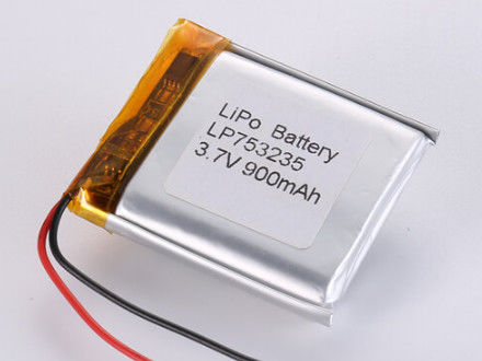 LP753235 3,7V 900MAH baterie litowo-jonowe producenci Ładowalna komórka litowo-jonowa -20°C do 60°C Temperatura rozładowania dla Państwa potrzeb