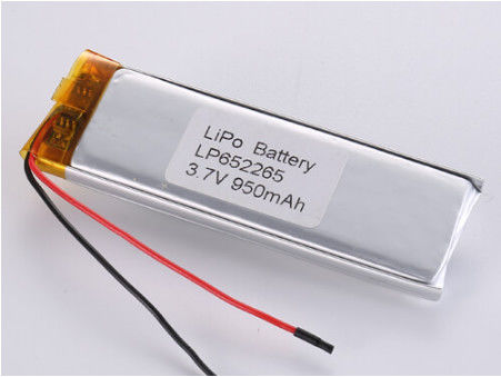 LP652265 3,7V 950MHA baterie litowo-jonowe producenci Inny materiał anodowy LiPo z dużą pojemnością dla rynków krajowych