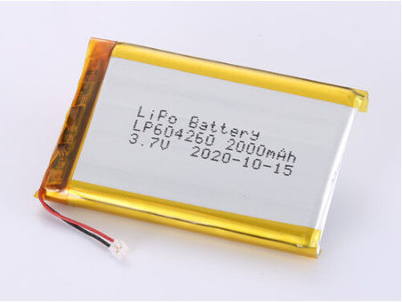 Akceptowalna bateria polimerowa litowa OEM z 1 rokiem trwałości i LP604260 3,7V 2000MAH