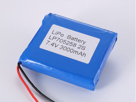 Wytrzymały LP705258 7,4V 3000MAH Litowy Polimerowy Akumulator z typem magazynowania