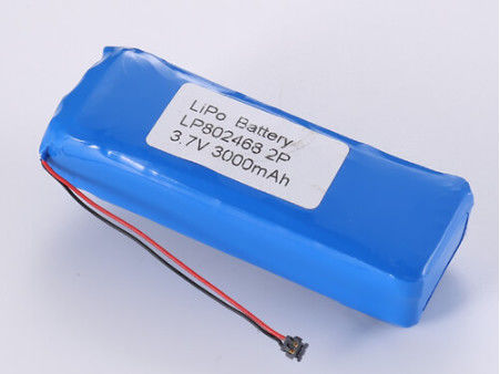 LP802468 3,7V 3000MAH Litowo-polimerowa bateria do przechowywania energii Ochrona przed przeładowaniem JST/na zamówienie