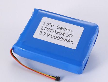 3.7V 6000MAH Li-ion Battery Producents, OEM And ODM Lithium Polymer Battery 2-3 godziny czasu ładowania