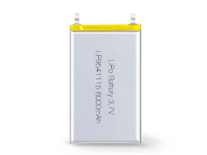 Inny materiał anodowy 3,7V 6000MAH Litowo-polimerowy akumulator naładowalny z dostosowalnymi opcjami i obsługą OEM/ODM