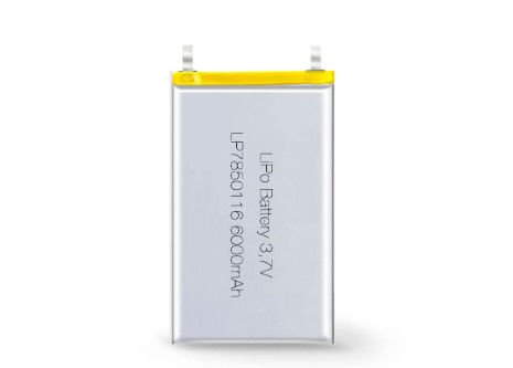 Wspierane baterie litowo-polimerowe OEM ODM z innymi materiałami anodowymi LP7850116 6000mAh 3,7V Li-ion Battery Manufacturers