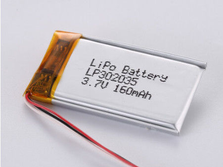 Wysokiej pojemności LiPo Pack 3.7V z ochroną PCB i zasilaczem LP302035 3.7V 160MAH Li-ion Battery Producents